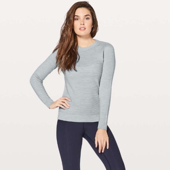 Lululemon grey simply wool sweater size 2 - Picture 1 of 6
